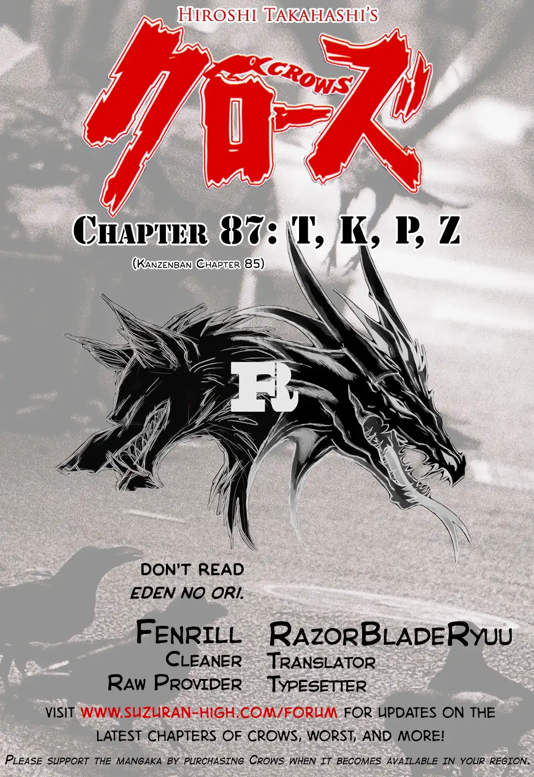 Crows Chapter 87