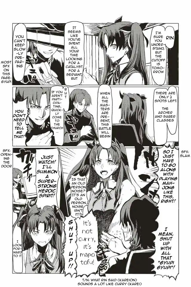 Fate/Mahjong Night - Seihai Sensou Chapter 4