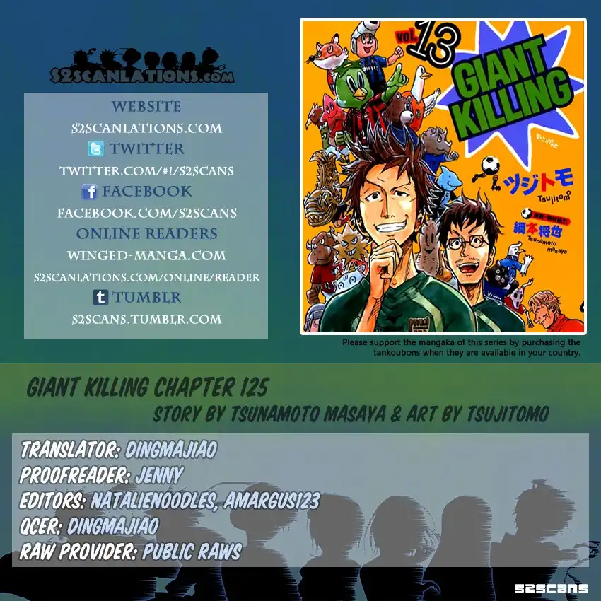 Giant Killing Chapter 125