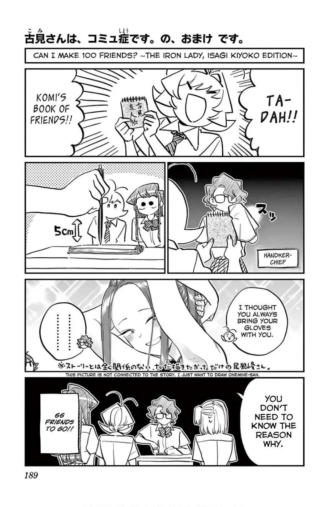 Komi-san wa Komyushou Desu Chapter 207.5