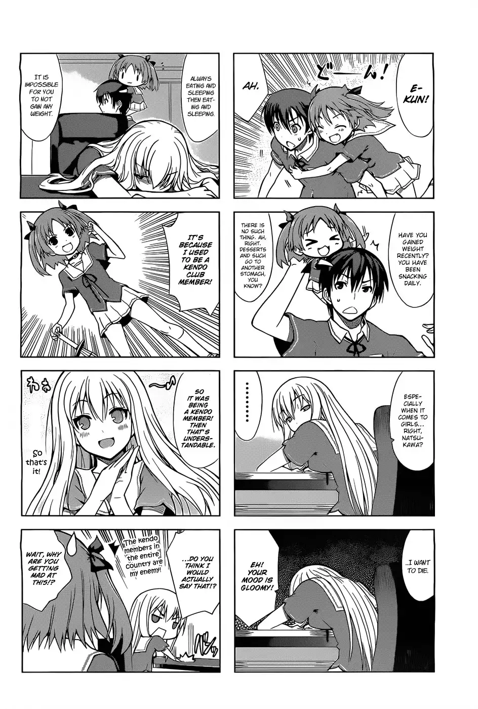 Ore no Kanojo to Osananajimi ga Shuraba Sugiru 4-Koma Chapter 4