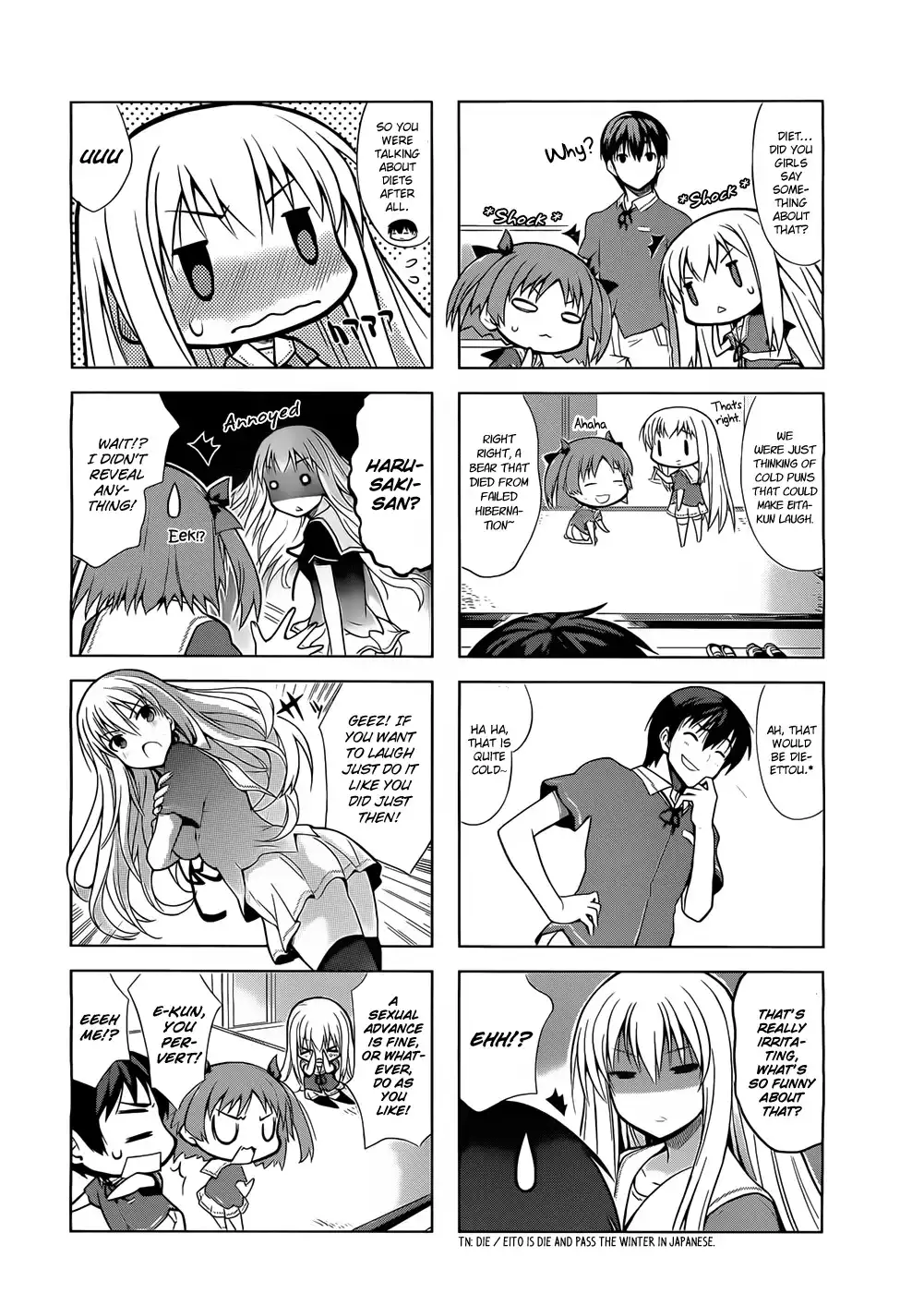 Ore no Kanojo to Osananajimi ga Shuraba Sugiru 4-Koma Chapter 4