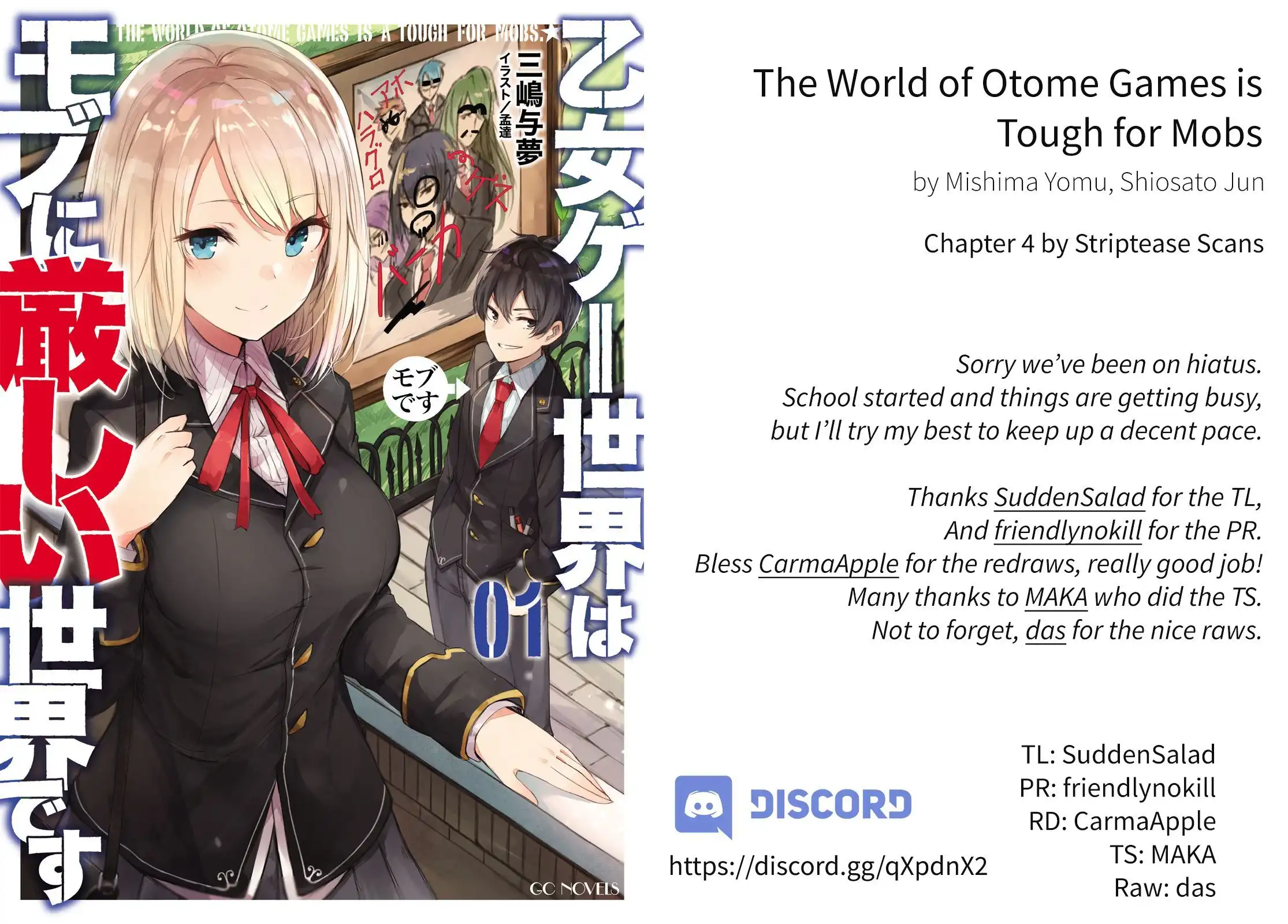 Otome Game Sekai wa Mob ni Kibishii Sekai Desu Chapter 4