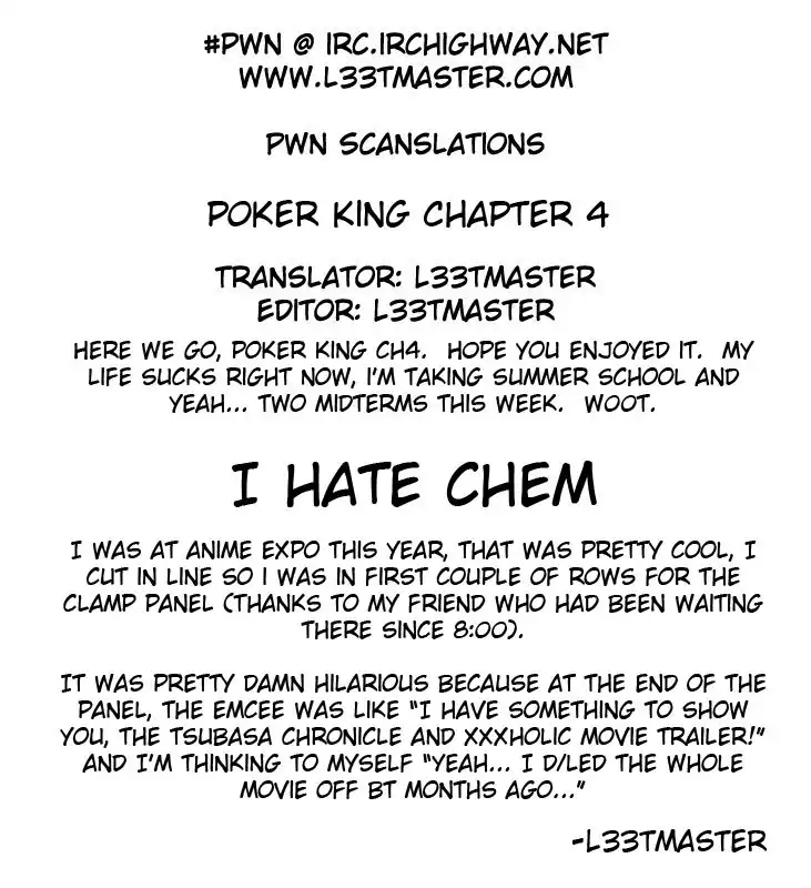 Poker King Chapter 4