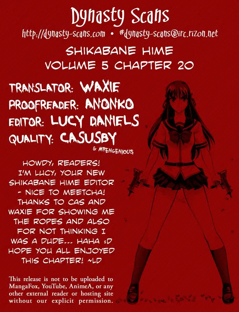 Shikabane Hime Chapter 20