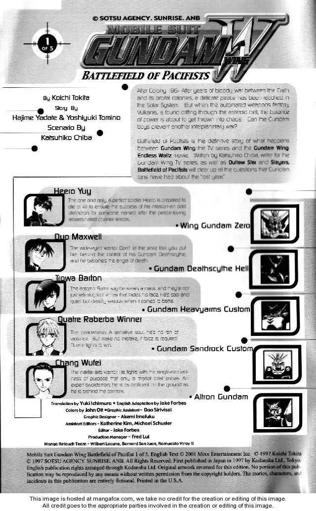Shin Kidou Senki Gundam W: Battlefield of Pacifists Chapter 1